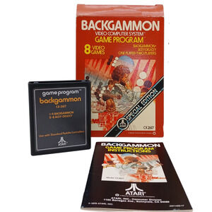 Atari 2600 Backgammon Game CIB w/ Box & Manual – Special Edition CX2617
